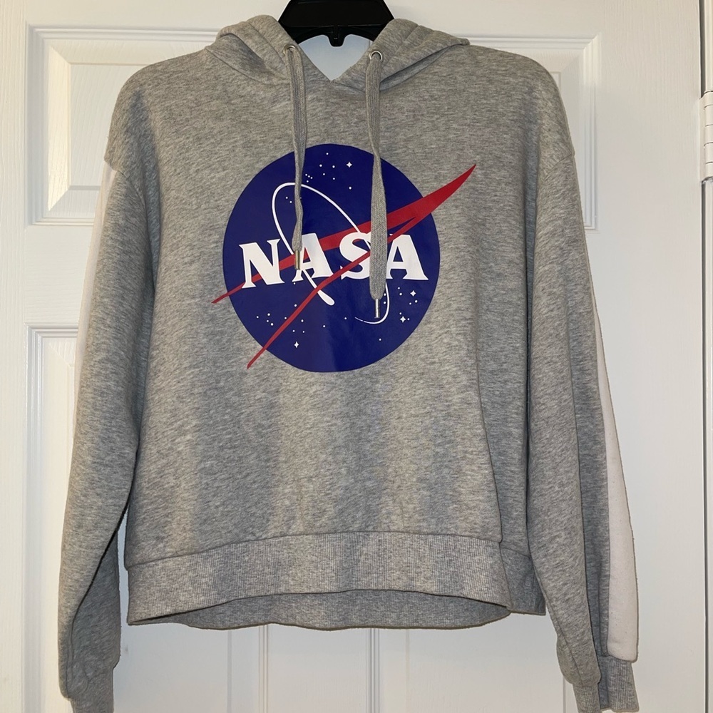Gray NASA Logo Pullover Jacket